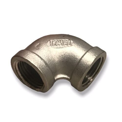 CODO DE ACERO INOXIDABLE ROSCADO NPT 304 Y 316 X 90° 150LBS Y 3000LBS