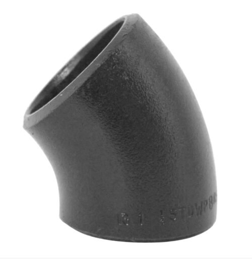 CODO DE ACERO AL CARBON X 45° CEDULA 40 Y 80
