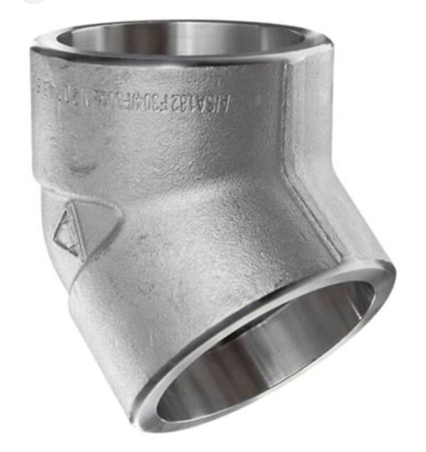 050 CODO DE ACERO INOXIDABLE SOCKET WELD 304 Y 316 X 45° 3000 LBS