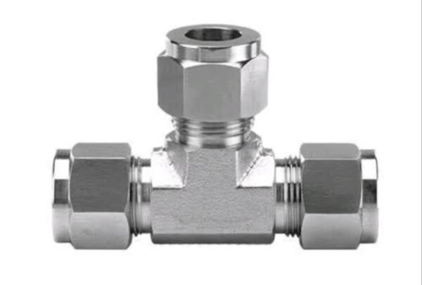 056 CONECTOR TEE DE INOXIDABLE PARA TUBING CON TERMINALES OD Y NPT