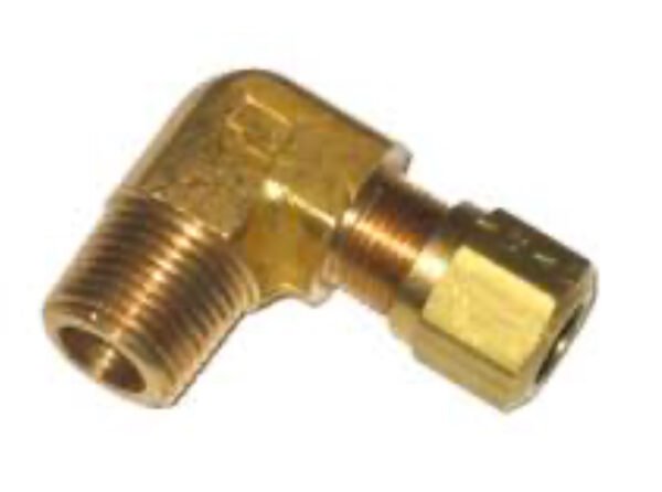 064 CONECTOR CODO DE BRONCE PARA TUBING CON TERMINALES OD Y NPT