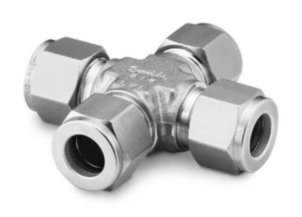 CONECTOR CRUZ DE INOXIDABLE PARA TUBING CON TERMINALES OD Y NPT
