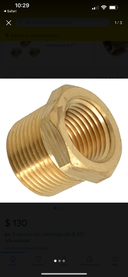 REDUCCION BUSHING DE BRONCE 150LBS