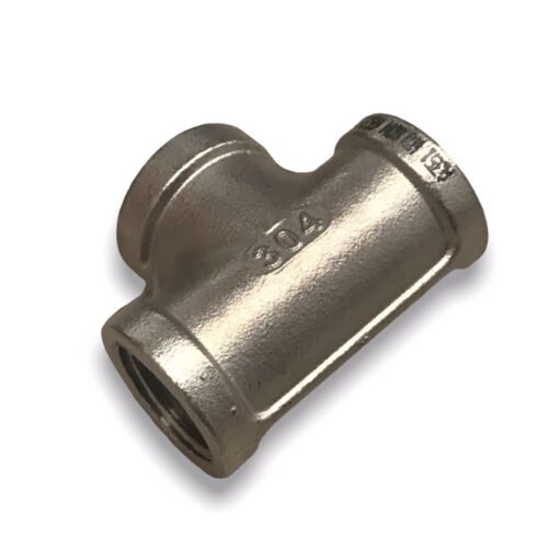 TEE ROSCADA NPT DE ACERO INOXIDABLE 304 Y 316 150LBS Y 3000 LBS