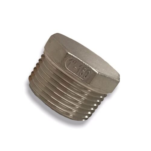 TAPON MACHO DE ACERO INOXIDABLE 304 Y 316 150LBS